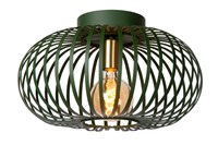 Lucide MANUELA - Flush ceiling light - Ø 39,5 cm - 1xE27 - Green turned on 3