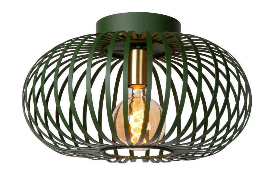 Lucide MANUELA - Flush ceiling light - Ø 39,5 cm - 1xE27 - Green - turned on 3