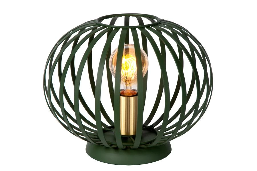 Lucide MANUELA - Table lamp - Ø 25,5 cm - 1xE27 - Green - turned on 3