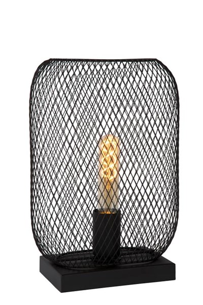 Lucide MESH - Lampe de table - 1xE27 - Noir