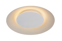 Lucide FOSKAL - Flush ceiling light - Ø 34,5 cm - LED - 1x12W 2700K - White turned on 1