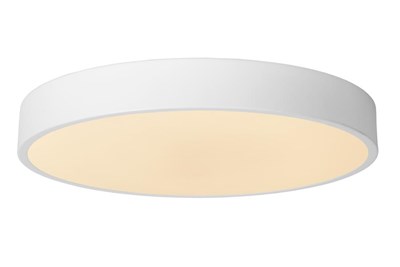 Lucide UNAR - Plafonnière - Ø 39,5 cm - LED 3 StepDim - 1x24W 2700K - Wit