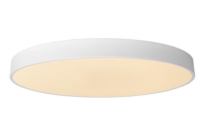 Lucide UNAR - Flush ceiling light - Ø 60 cm- LED 3 StepDim - 1x60W 2700K - White