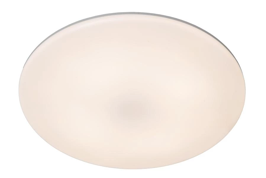 Lucide OLSON - Plafonnier - Ø 29 cm - LED Dim. - CCT - 1x24W 3000K/6500K - Opalin - allumé 1