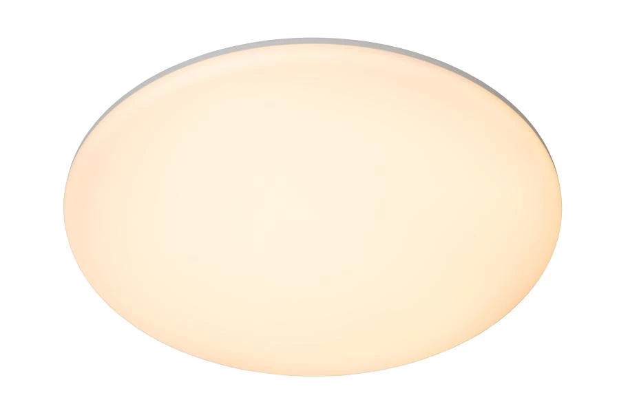 Lucide OLSON - Plafonnier - Ø 35 cm - LED Dim. - CCT - 1x36W 3000K/6500K - Opalin - allumé 1