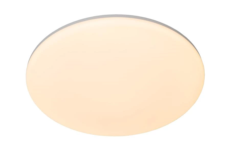 Lucide OLSON - Plafonnier - Ø 45 cm - LED Dim. - CCT - 1x45W 3000K/6500K - Opalin - allumé 1