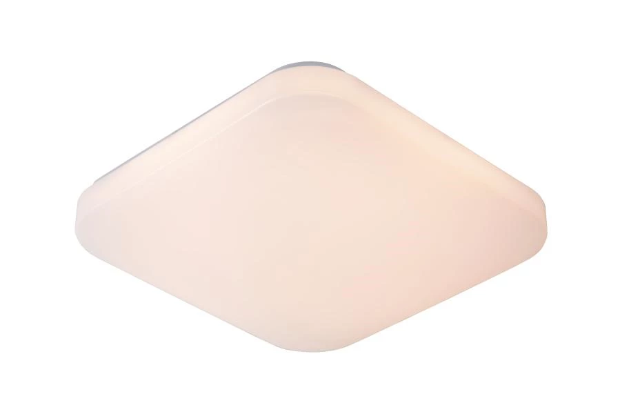 Lucide OTIS - Flush ceiling light - LED - 1x20W 3000K - Opal - turned on 1