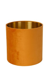 Lucide ESTERAD - Lamp shade - Ocher Yellow turned on 4