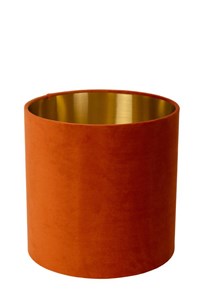 Lucide ESTERAD - Lamp shade - Orange turned on 3