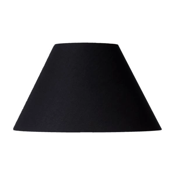 Lucide JOLLI - Abat-jour lampe - Ø 50 cm - Noir - allumé