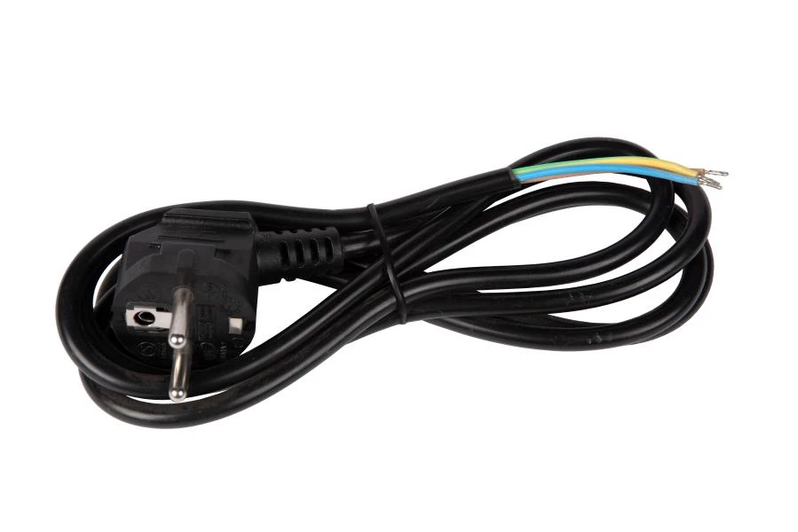 Lucide CABLE WITH PLUG - Cable para lámpara - Negro - encendido