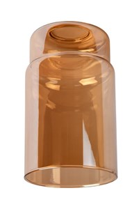 Lucide ZINO - Glas - Ø 10 cm - Amber eingeschaltet 2